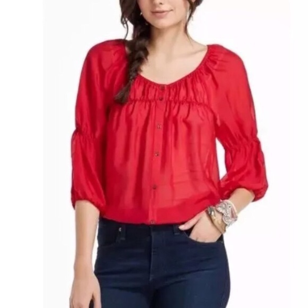 Vanessa Virginia Top In Red, Small